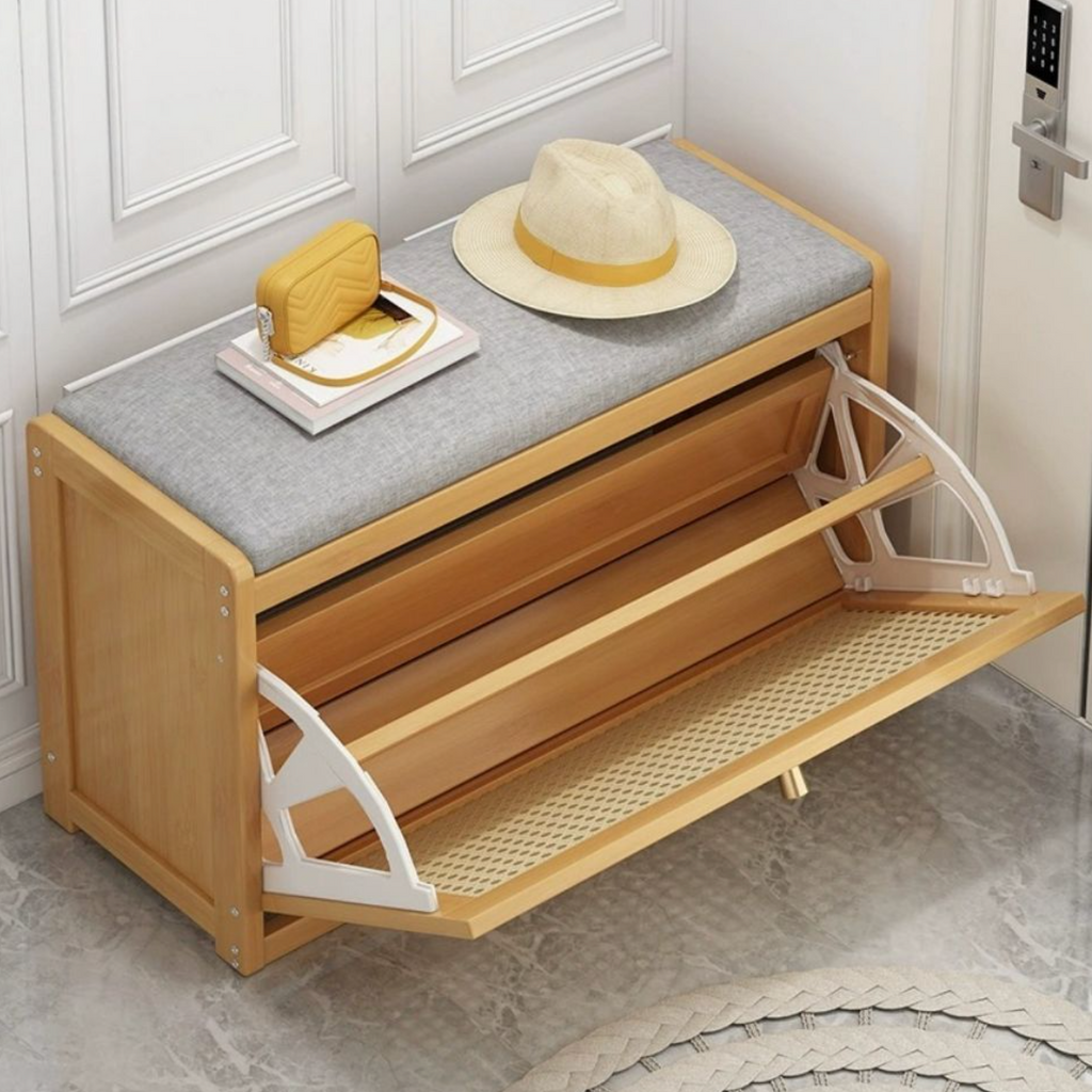 Modern Bamboo Shoe Storage