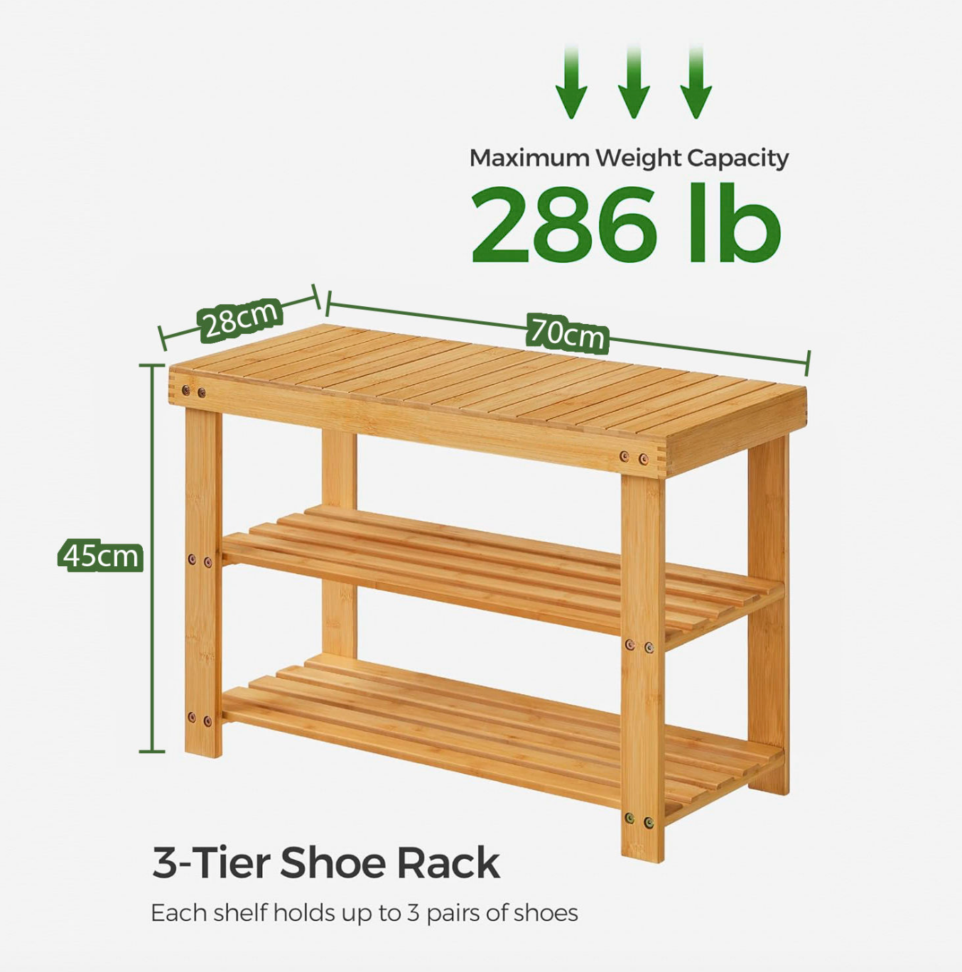 Bamboo Living Room Side Table