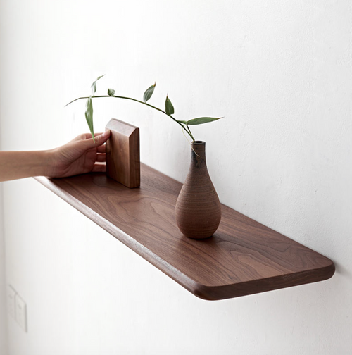 Custom Black Walnut Floating Shelf