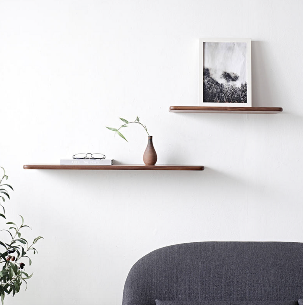 Custom Black Walnut Floating Shelf